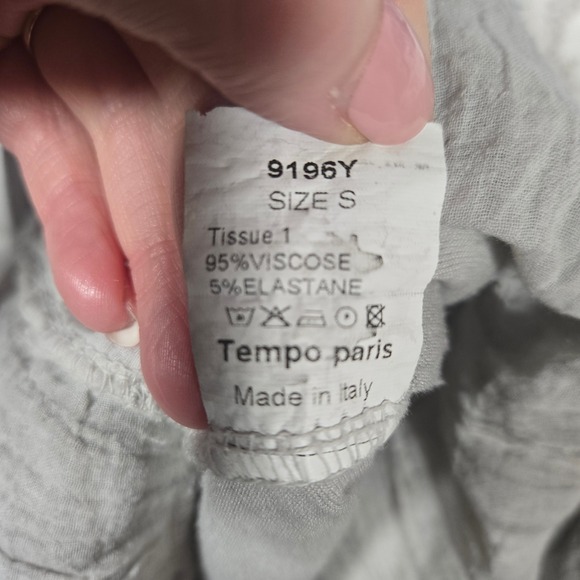 Tempo Paris Small Lace Crochet Lagenlook Artsy Dress Tunic Maximalist Italy Boho - Picture 6 of 9